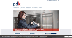 Desktop Screenshot of pdk.de