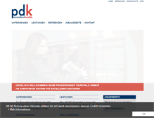 Tablet Screenshot of pdk.de